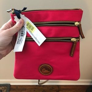 NWT Dooney & Bourke Nylon North South Triple Zip
